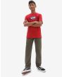 Niño con Camiseta de manga corta Vans Easy logo roja frontal