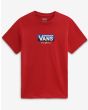 Camiseta de manga corta Vans Easy logo roja para niño