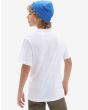 Niño con Camiseta de manga corta Vans Easy logo blanca posterior