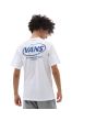 Hombre con Camiseta de manga corta Vans Hi Def Commerica Blanca posterior