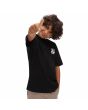 Niño con camiseta de manga corta Vans Layback Palms negra frontal