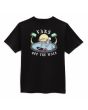 Camiseta de manga corta Vans Layback Palms negra para niños de 8 a 14 años posterior