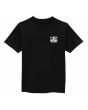 Camiseta de manga corta Vans Layback Palms negra para niños de 8 a 14 años