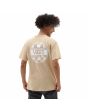 Hombre con Camiseta de manga corta Vans Off The Wall Check Graphic Marrón posterior