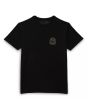 Camiseta de manga corta Vans Off The Wall Front Patch Negra para hombre