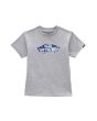 Camiseta de manga corta Vans Off The Wall gris para niño de 2 a 8 años 