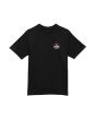Camiseta de manga corta Vans Pizzeria negra para niños de 8 a 14 años