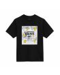 Camiseta de manga corta Vans Print Box negra y para niños de 8 a 14 años