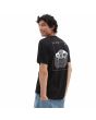 Hombre con camiseta de manga corta Vans Transfixed negra estampado espalda