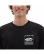 Hombre con camiseta de manga corta Vans Transfixed negra logo