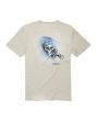 Camiseta orgánica de manga corta con bolsillo Vissla Reaper Organic Bone para hombre