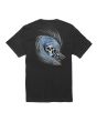 Camiseta orgánica de manga corta con bolsillo Vissla Reaper Organic negra para hombre
