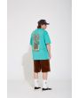 Hombre con camiseta de manga corta Volcom Alstone Temple Teal espalda