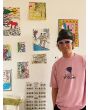 Hombre con Camiseta orgánica de manga corta Volcom Bob Mollema 2 Rosa estampado frontal
