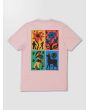 Camiseta orgánica de manga corta Volcom Bob Mollema 2 Rosa para hombre posterior