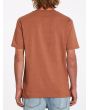 Hombre con Camiseta de manga corta Volcom Circle Blanks Mocha posterior