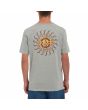 Hombre con camiseta de manga corta Volcom Fried Heather gris espalda