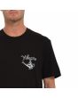 Hombre con camiseta orgánica de manga corta Volcom Gonymagic Negra gráfico lámpara mágica