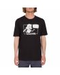 Hombre con camiseta orgánica de manga corta Volcom Karen negra