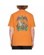 Hombre con camiseta de manga corta Volcom Nofing Naranja estampado espalda