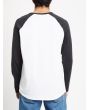 Camiseta de manga larga Volcom Pen para hombre en color negro y blanco posterior