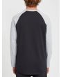 Camiseta de manga larga Volcom Pen para hombre en color gris y negro posterior