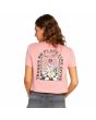 Mujer con camiseta de manga corta con bolsillo Volcom Dial Pocket rosa
