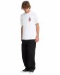 Hombre con Camiseta de manga corta Volcom Psychback blanca corte clásico