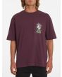 Hombre con Camiseta de manga corta Volcom Sktratz Mulberry frontal