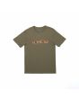 Camiseta orgánica de manga corta Volcom Squable verde militar para niño de 8-14 años
