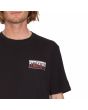 Hombre con Camiseta orgánica de manga corta Volcom Surf Vitals Jack Robinson Negra estampado
