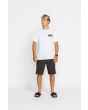 Surfer J. Robinson con Camiseta orgánica de manga corta Volcom Surf Vitals Jack Robinson blanca para hombre