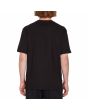Hombre con camiseta orgánica de manga corta Volcom V Entertainment negra posterior