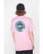 Hombre con camiseta de manga corta Volcom V Entertainment LP rosa estampado espalda