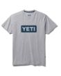 Camiseta de manga corta Yeti Logo Badge Premium C&S gris y azul marino para hombre