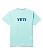Camiseta de manga corta Yeti Premium Logo Badge C&S azul celeste para hombre