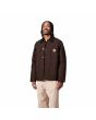 Hombre con abrigo Carhartt WIP Michigan Coat Winter Marrón Tobacco y Negro