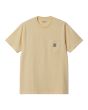 Camiseta de manga corta con bolsillo Carhartt WIP Pocket Cornsilk para hombre