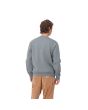 Hombre con Sudadera Carhartt Sweatshirt Gris con logo blanco posterior