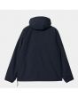 Chaqueta de invierno con capucha Carhartt WIP Nimbus Pullover azul marino para hombre posterior