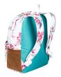 Mochila Mediana Roxy Carribean 18L para Mujer blanca posterior