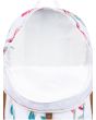 Mochila Mediana Roxy Carribean 18L para Mujer blanca abierta