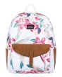 Mochila Mediana Roxy Carribean 18L para Mujer blanca Frontal