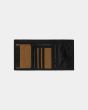 Cartera de triple hoja Carhartt WIP Payton Wallet marrón para hombre abierta