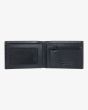 Cartera de cuero de triple hoja Arch Leather Wallet Negra para hombre ventana DNI y monedero