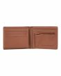 Cartera de cuero sintético con triple hoja Element Daily Wallet Marrón para hombre abierta