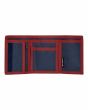 Cartera de velcro Element Elemental Wallet Azul Marino para hombre abierta