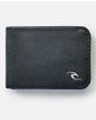 Cartera fina de cuero Rip Curl Corpo RFID Slim Negra para hombre