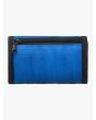 Cartera de triple hoja Quiksilver The Everydaily color azul nebulosa bolsillo con cremallera
