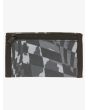 Cartera de velcro Quiksilver The Everydaily negra y gris para hombre posterior
